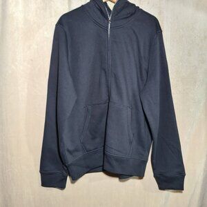 NEW - Men's Solid Full Zip Up Hoodie Classic Hooded Cotton Unisex - multiple siz